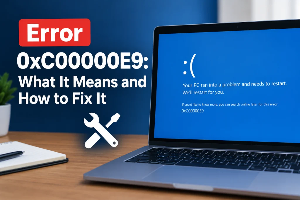 Error 0xC00000E9: What It Means and How to Fix It erro 0xc00000e9 como corrigir